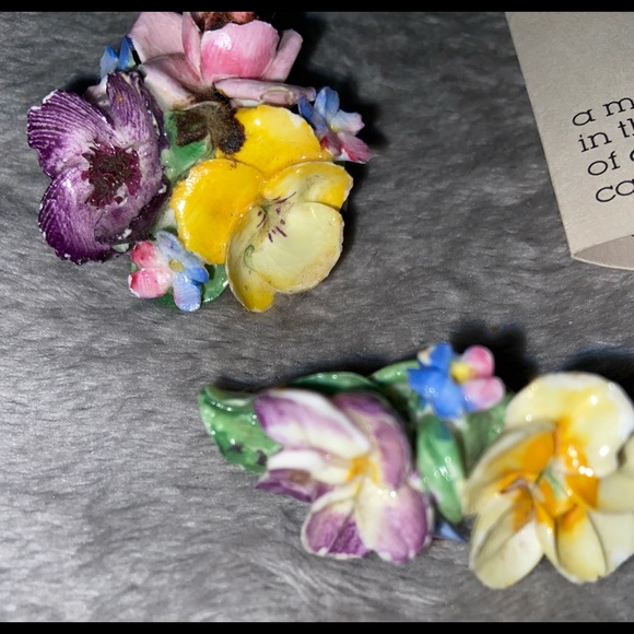 Vintage 1930’s era Flower earring and stick pin - Picture 6 of 8